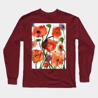 Poppy Flowers Long Sleeve T-Shirt